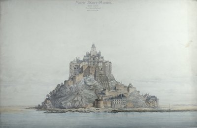 Mont Saint-Michel (länsipuoli), 1873 tekijältä Edouard-Jules Corroyer